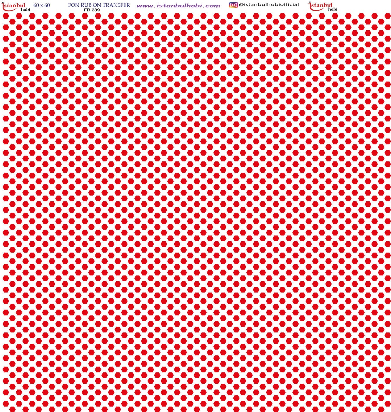 FR20289.jpg Fon Rub On Transfer Kağıdı: Dekoratif Süsleme Kağıdı - Fr289 | 60X60 Cm - Görsel 1