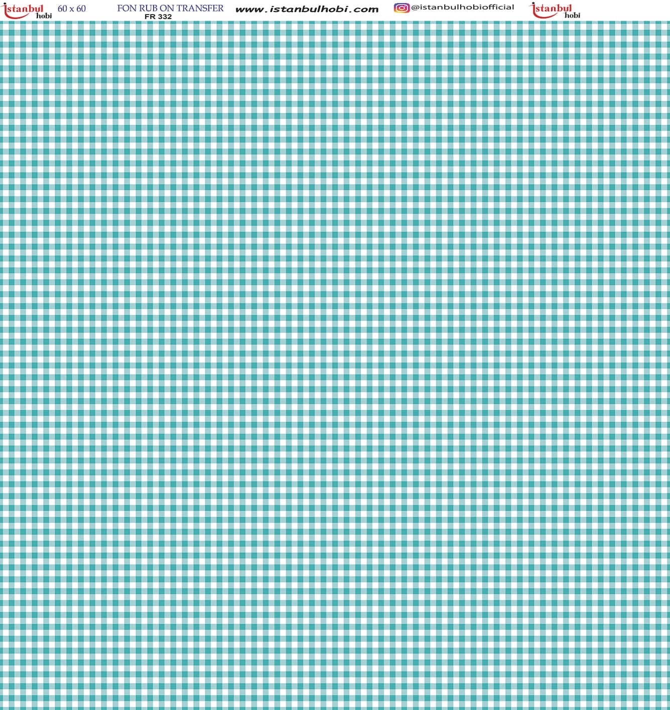 FR20332.jpg Fon Rub On Transfer Kağıdı: Dekoratif Süsleme Kağıdı - Fr332 | 60X60 Cm - Görsel 1