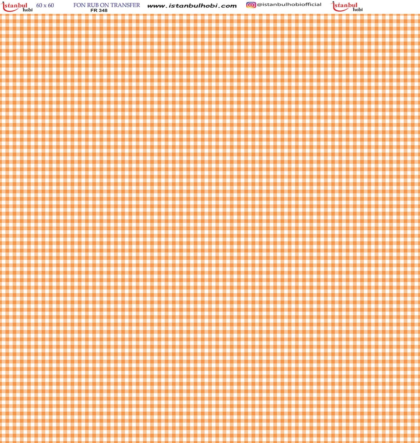 FR20348.jpg Fon Rub On Transfer Kağıdı: Dekoratif Süsleme Kağıdı - Fr348 | 60X60 Cm - Görsel 1