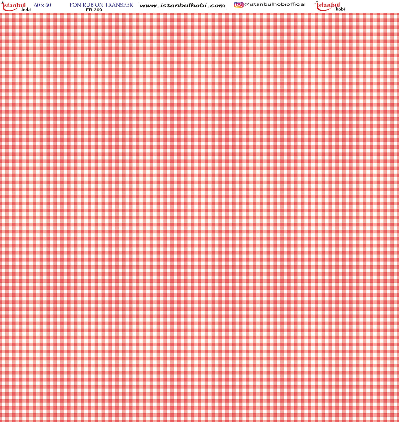 FR20369.jpg Fon Rub On Transfer Kağıdı: Dekoratif Süsleme Kağıdı - Fr369 | 60X60 Cm - Görsel 1