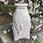 Atölye Kiraz boyanabilir fil figürlü sehpa arka görünüm kuyruk ve kilim detayları