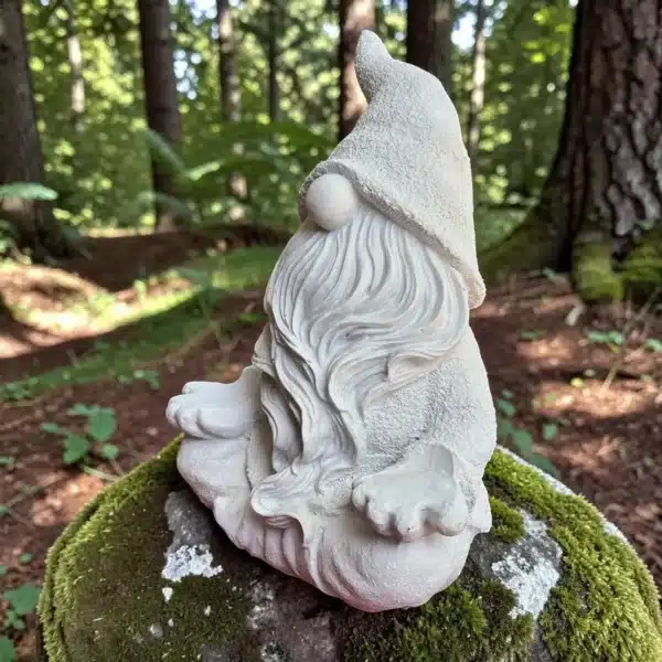 Meditasyon Yapan Şirin Cüce Figürlü Heykel: Dekoratif Obje