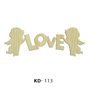 Ahşap "Love" Yazısı Paket Süs