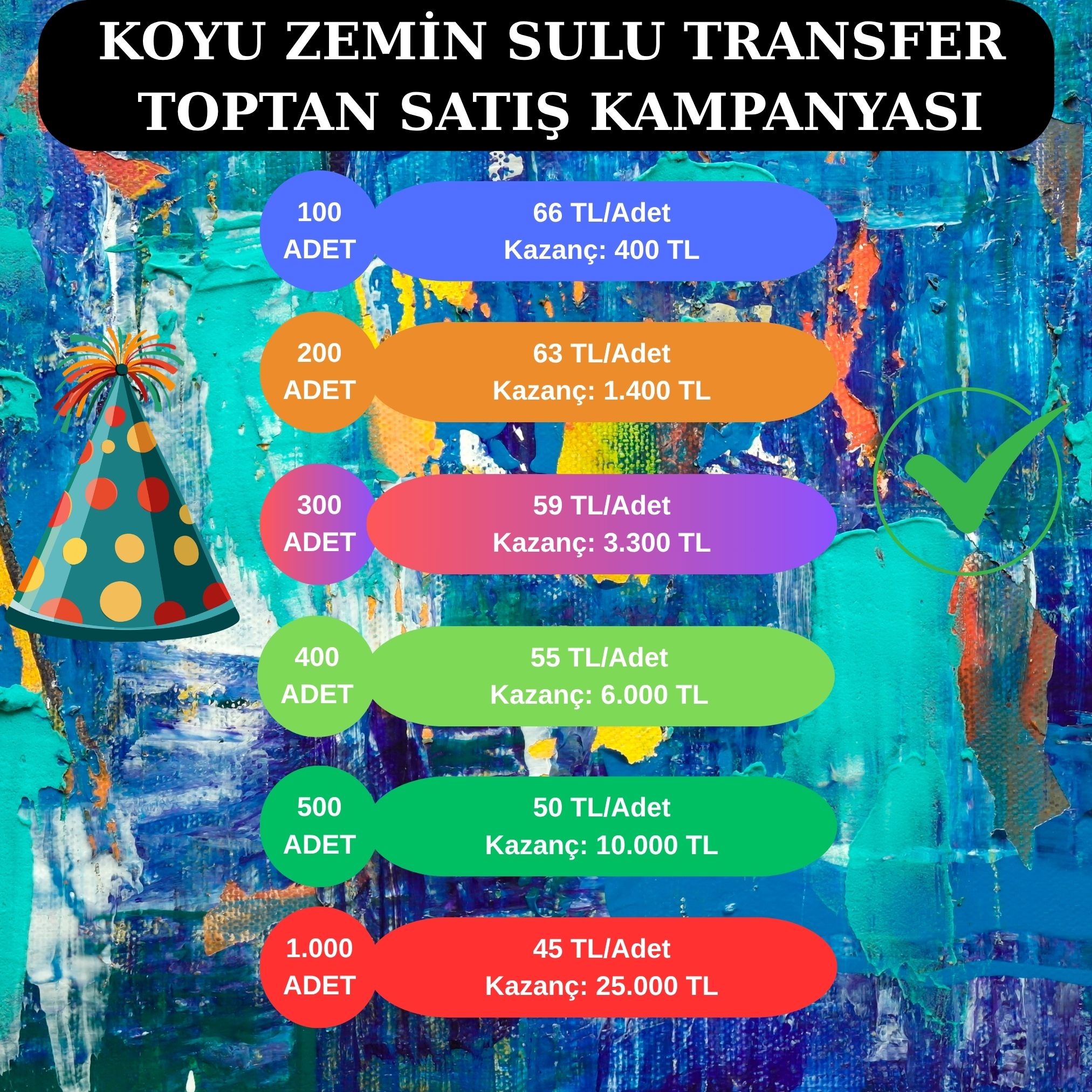 Toptan Koyu Zemin Sulu Transfer Kağıdı: Üretiminize Yüksek Kazanç Sağlayacak Fırsat Paketleri