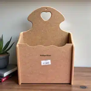 Tek Kalpli Ham Ahşap Kapı Önü Kutusu: Kapınızdaki Sıcak Karşılama