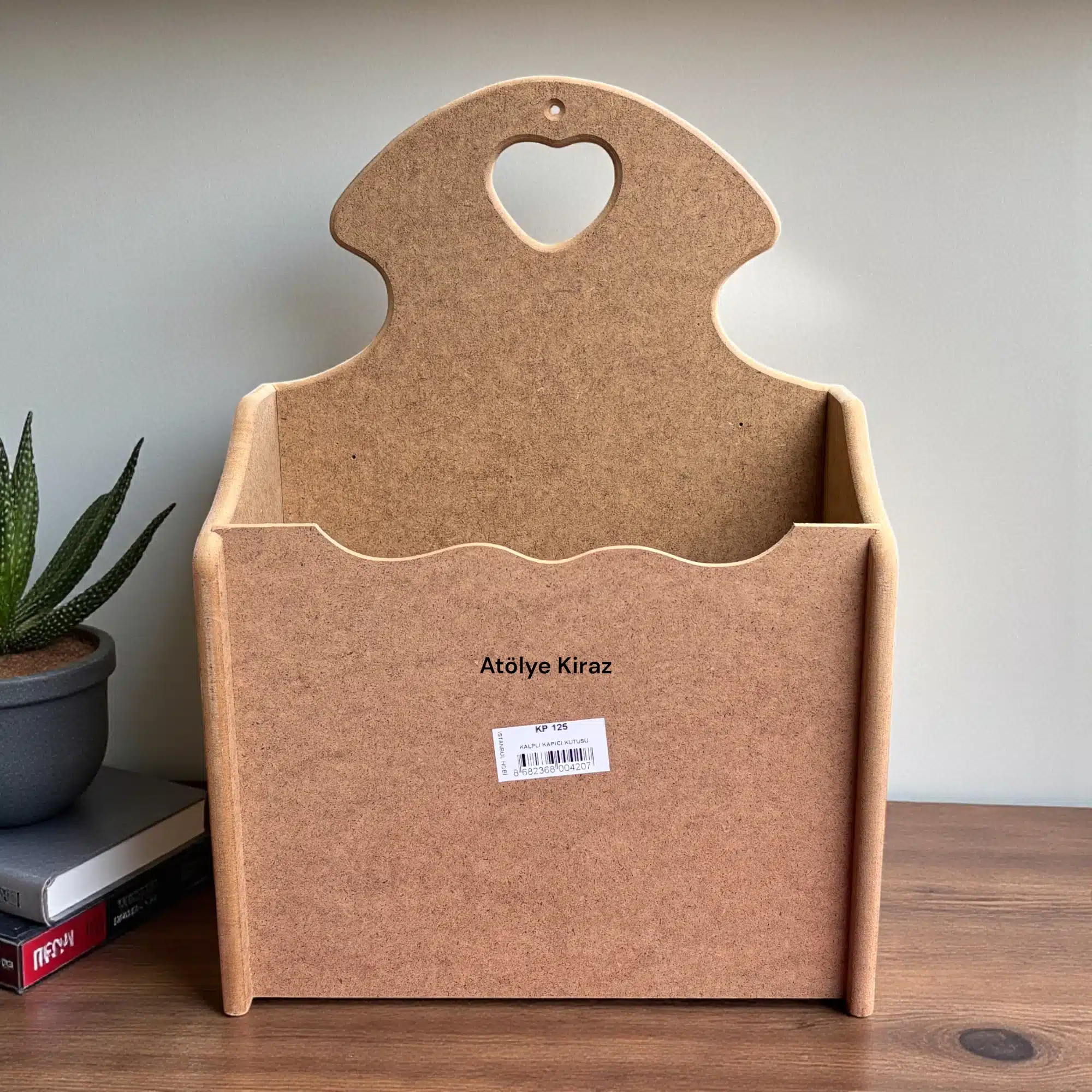 Tek Kalpli Ham Ahşap Kapı Önü Kutusu: Kapınızdaki Sıcak Karşılama