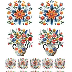 KST047-AS | Koyu Zemin Sulu Transfer Kağıdı (25x35 cm)