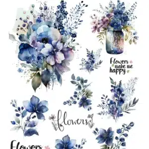 KST057-AS | Koyu Zemin Sulu Transfer Kağıdı (25x35 cm)