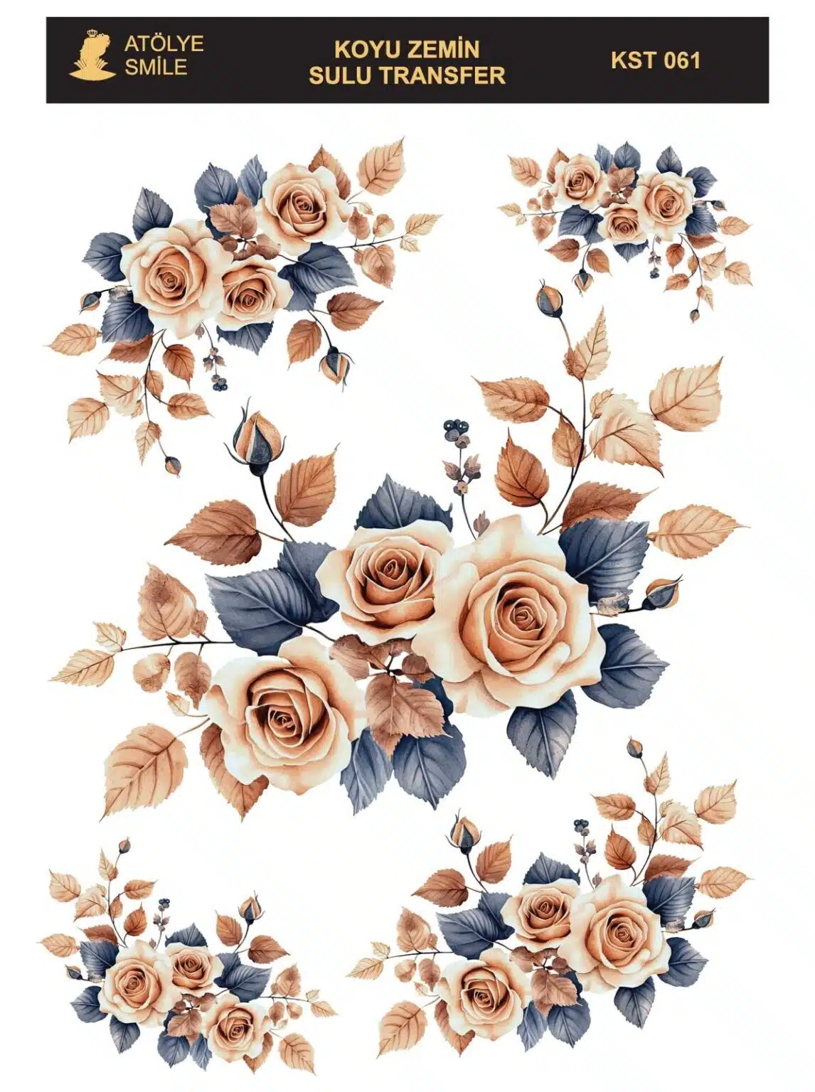KST061-AS | Koyu Zemin Sulu Transfer Kağıdı (25x35 cm) 1 KST061-AS | Koyu Zemin Sulu Transfer Kağıdı (25x35 cm)