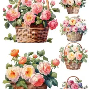 KST163 | Koyu Zemin Sulu Transfer Kağıdı-25x35 cm