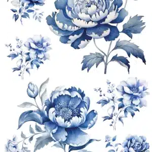 KST165 | Koyu Zemin Sulu Transfer Kağıdı-25x35 cm