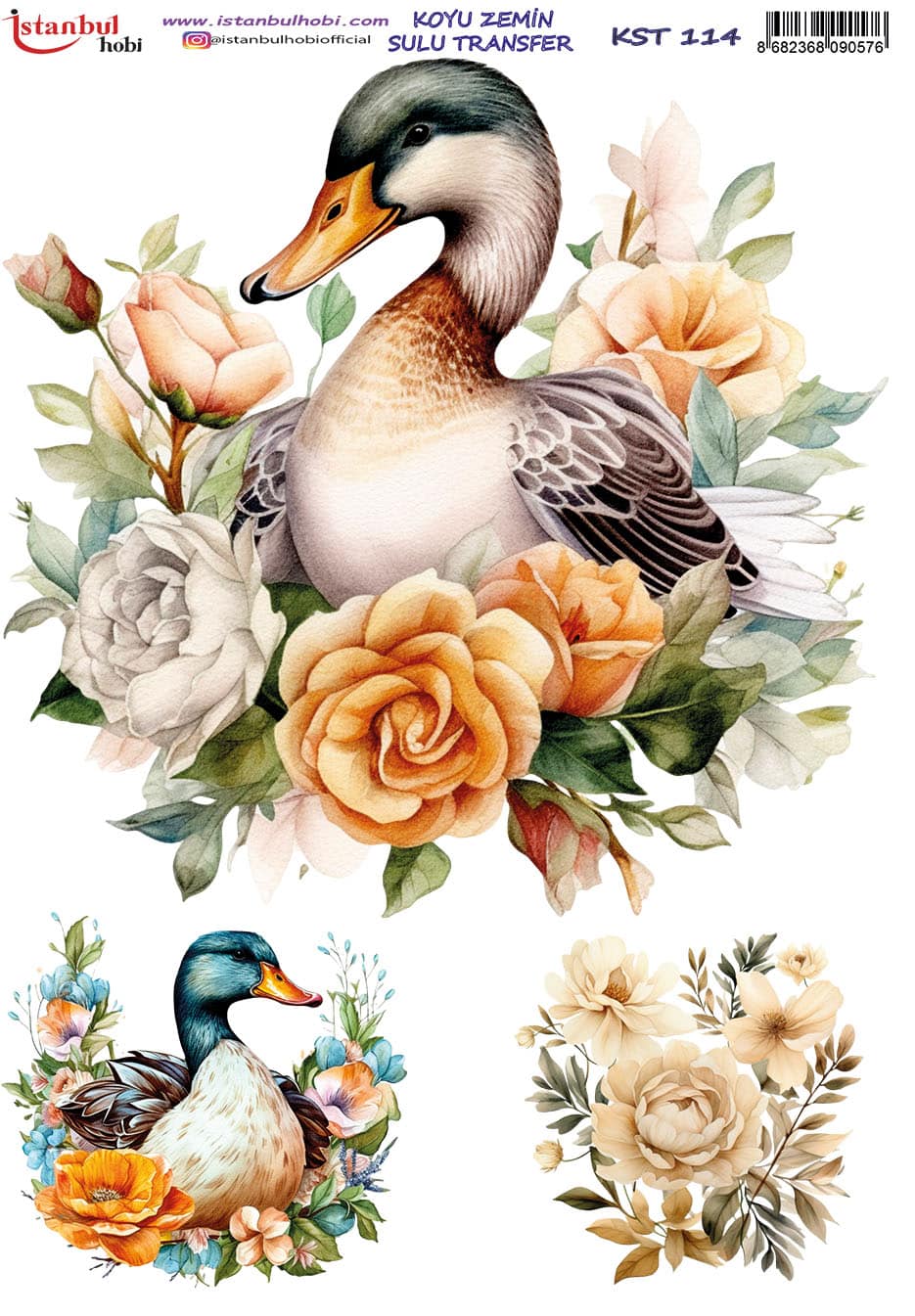 KST114 | Sulu Transfer Kağıdı-25x35 cm 1 Kst114 | Sulu Transfer Kağıdı-25X35 Cm