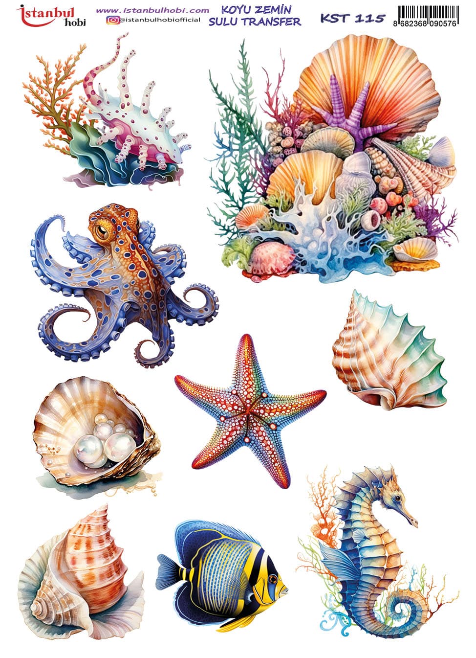 KST115 | Sulu Transfer Kağıdı-25x35 cm 1 Kst115 | Sulu Transfer Kağıdı-25X35 Cm