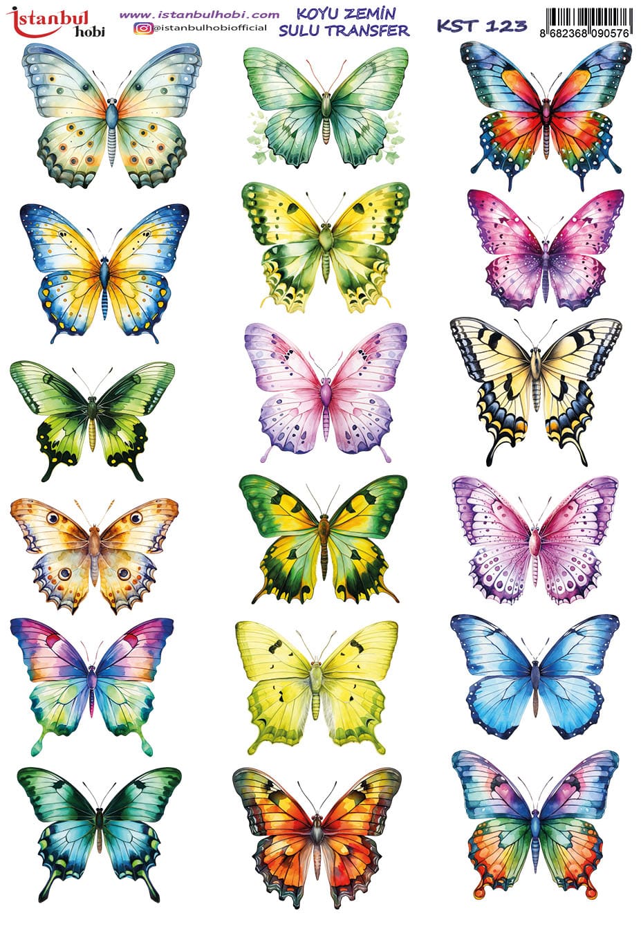 KST123 | Sulu Transfer Kağıdı-25x35 cm 1 Kst123 | Sulu Transfer Kağıdı-25X35 Cm