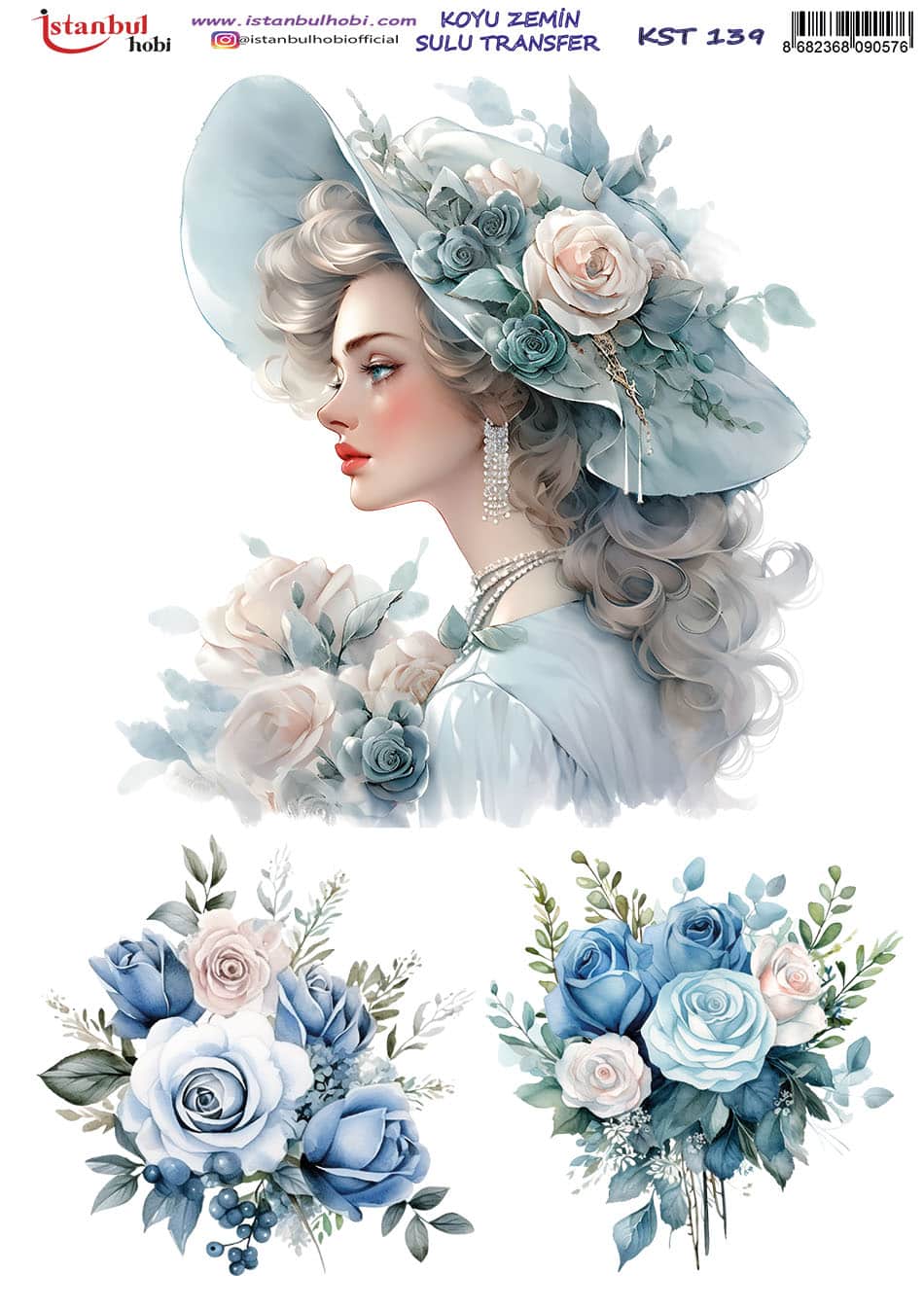 KST139 | Sulu Transfer Kağıdı-25x35 cm 1 Kst139 | Sulu Transfer Kağıdı-25X35 Cm