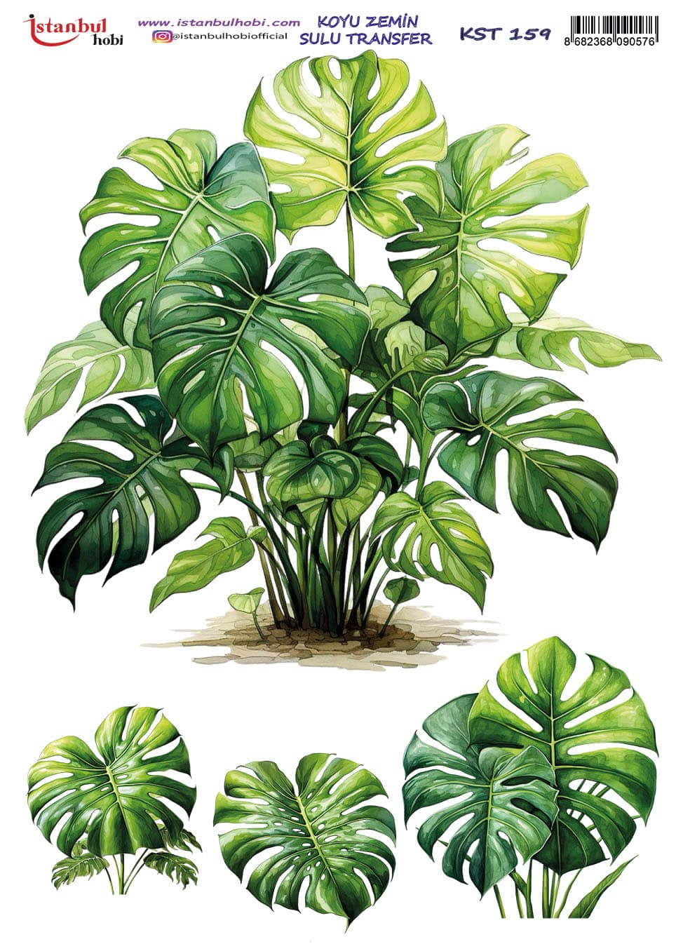 KST159 | Sulu Transfer Kağıdı-25x35 cm 1 Kst159 | Sulu Transfer Kağıdı-25X35 Cm