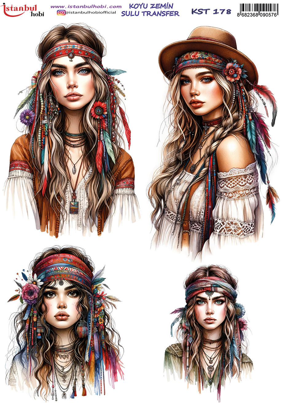 KST178 | Sulu Transfer Kağıdı-25x35 cm 1 Kst178 | Sulu Transfer Kağıdı-25X35 Cm