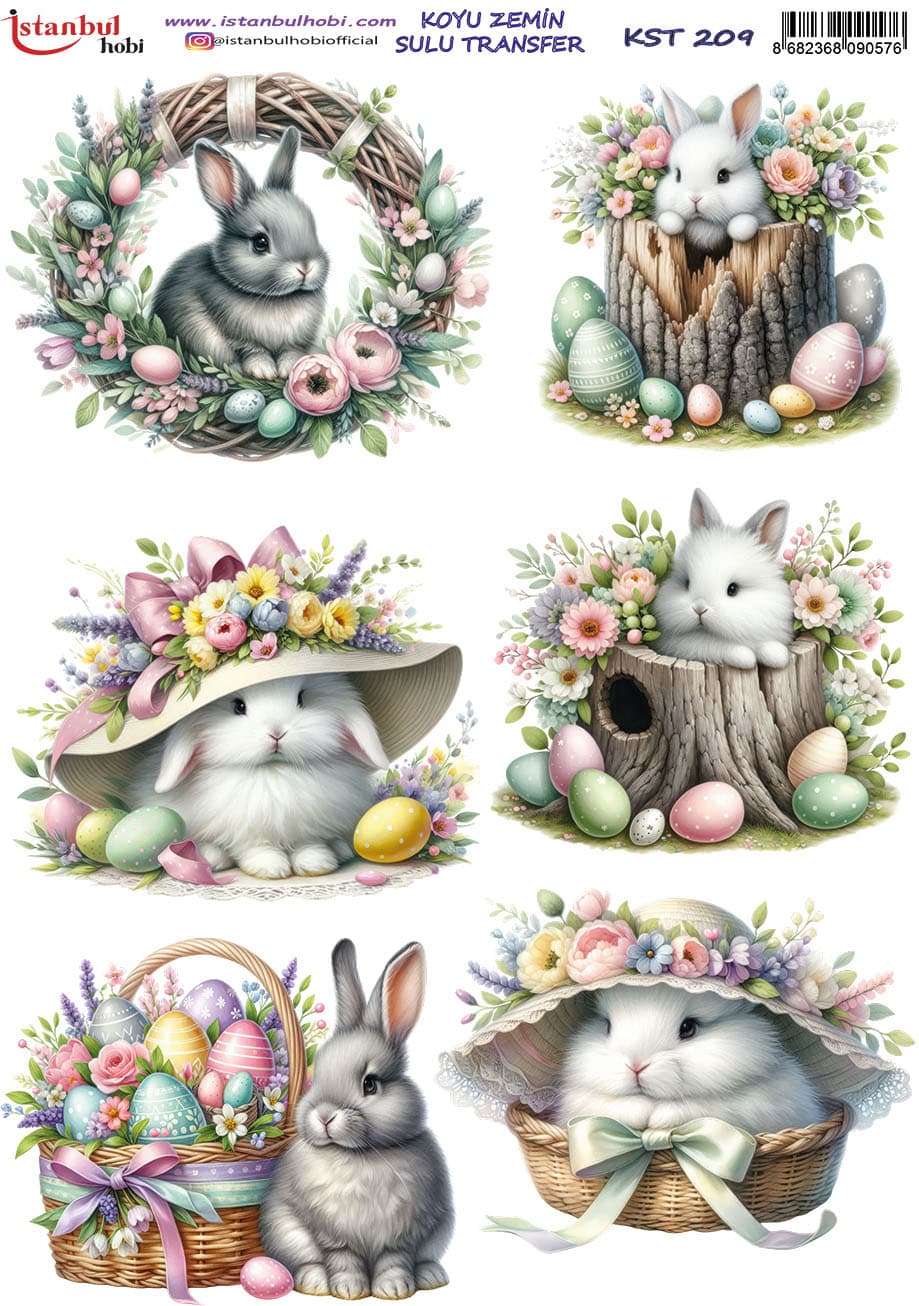 KST209 | Sulu Transfer Kağıdı-25x35 cm 1 Kst209 | Sulu Transfer Kağıdı-25X35 Cm