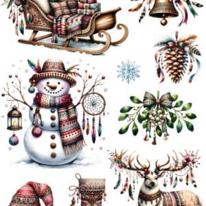 KST232 | Koyu Zemin Sulu Transfer Kağıdı (25x35 cm)