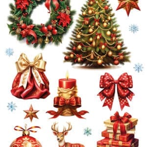 KST235 | Koyu Zemin Sulu Transfer Kağıdı (25x35 cm)