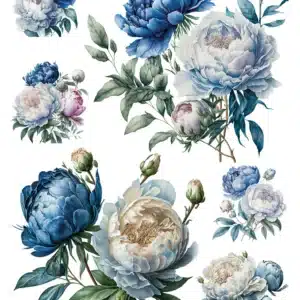 KST253 | Koyu Zemin Sulu Transfer Kağıdı-25x35 cm