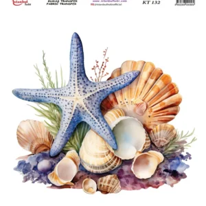 Ütü Ile Rub On Transfer Kağıdı: Dekoratif Süsleme Kağıdı - Kt132 | 20X20 Cm