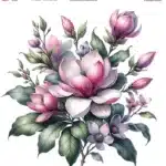 Ütü ile Rub On Transfer Kağıdı: Dekoratif Süsleme Kağıdı - KT190 | 20x20 cm