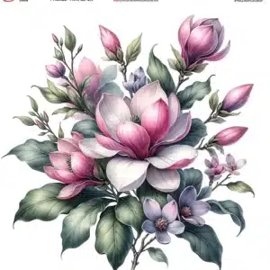 Ütü Ile Rub On Transfer Kağıdı: Dekoratif Süsleme Kağıdı - Kt190 | 20X20 Cm