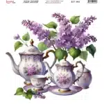 Ütü ile Rub On Transfer Kağıdı: Dekoratif Süsleme Kağıdı - KT191 | 20x20 cm