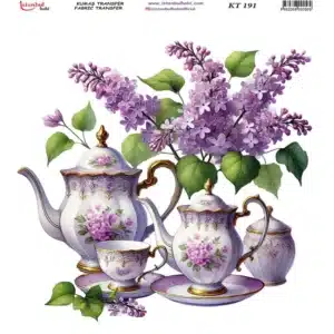 Ütü Ile Rub On Transfer Kağıdı: Dekoratif Süsleme Kağıdı - Kt191 | 20X20 Cm