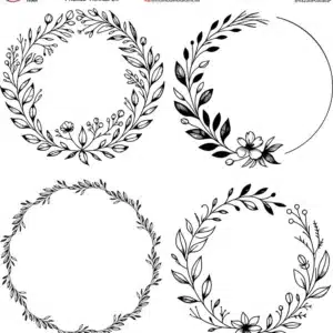 Ütü ile Rub On Transfer Kağıdı: Dekoratif Süsleme Kağıdı - KT143 | 20x20 cm