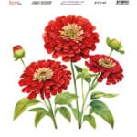 Ütü ile Rub On Transfer Kağıdı: Dekoratif Süsleme Kağıdı - KT149 | 20x20 cm