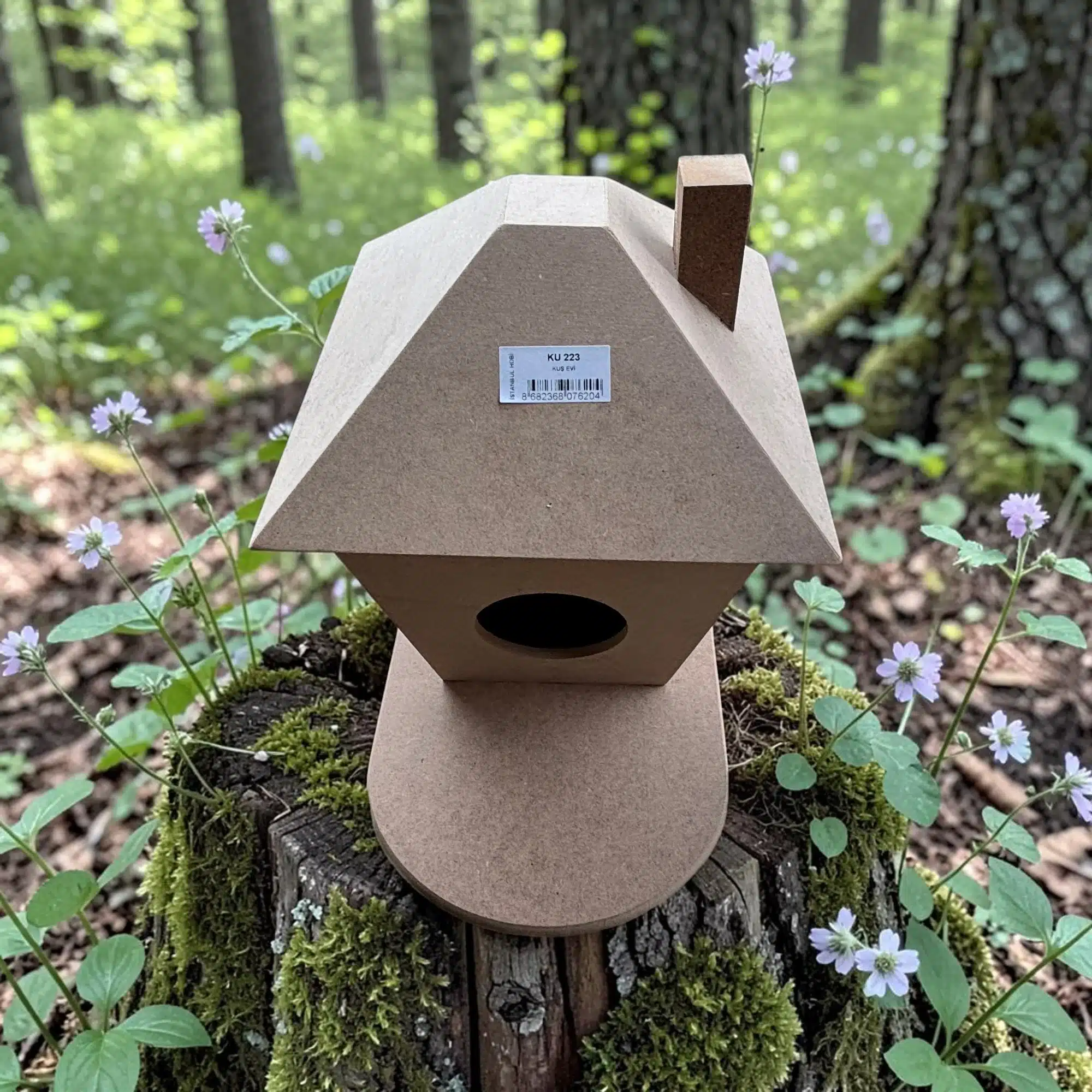 Bacalı Kuş Evi : Bahçenizi Renklendirecek Boyanabilir Tasarım 3 Bacalı Kuş Evi : Bahçenizi Renklendirecek Boyanabilir Tasarım