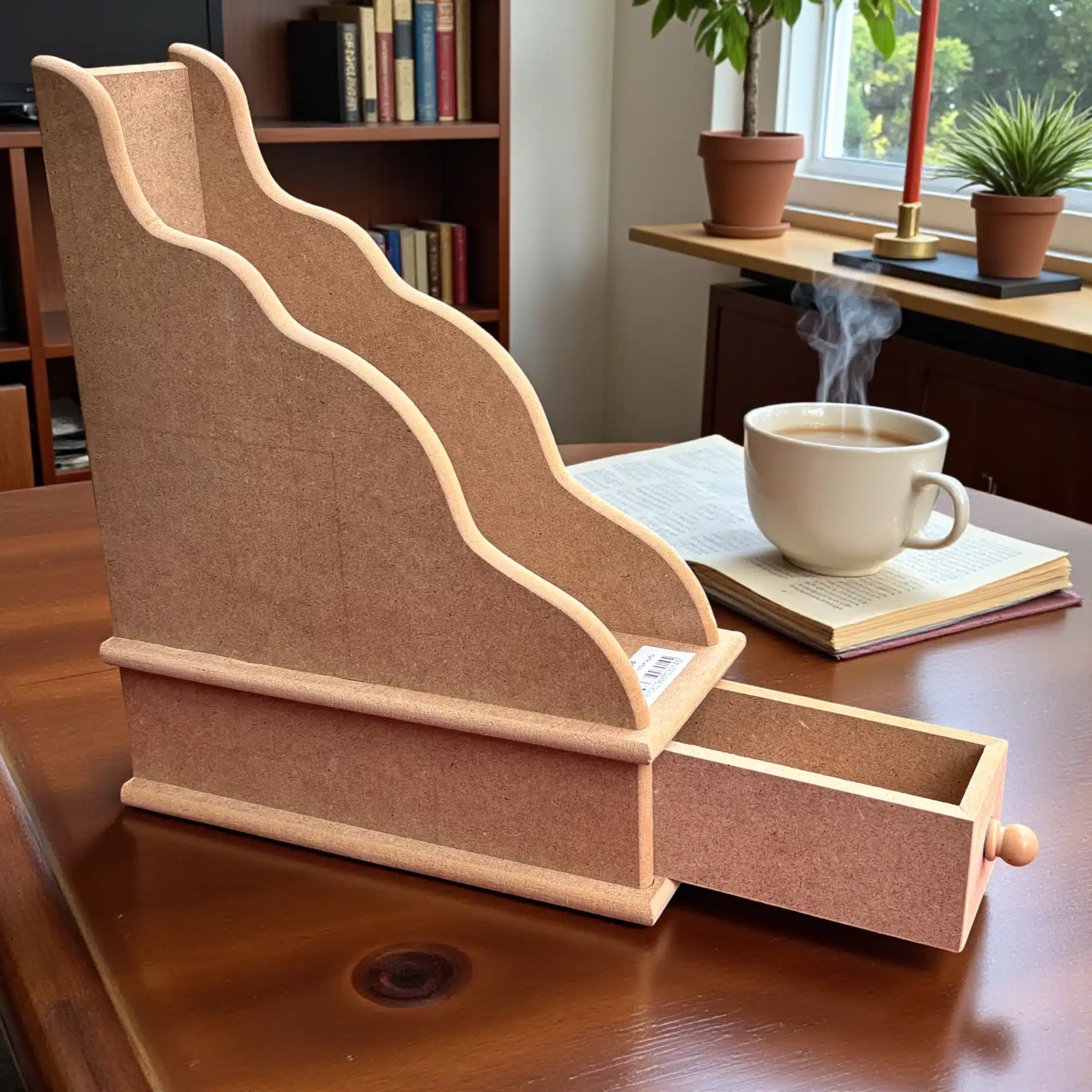 Çekmeceli Ahşap Kitap ve Düzenleyici Kutu: Çalışma Masanızın En Şık Yardımcısı 3 Çekmeceli Ahşap Kitap ve Düzenleyici Kutu: Çalışma Masanızın En Şık Yardımcısı