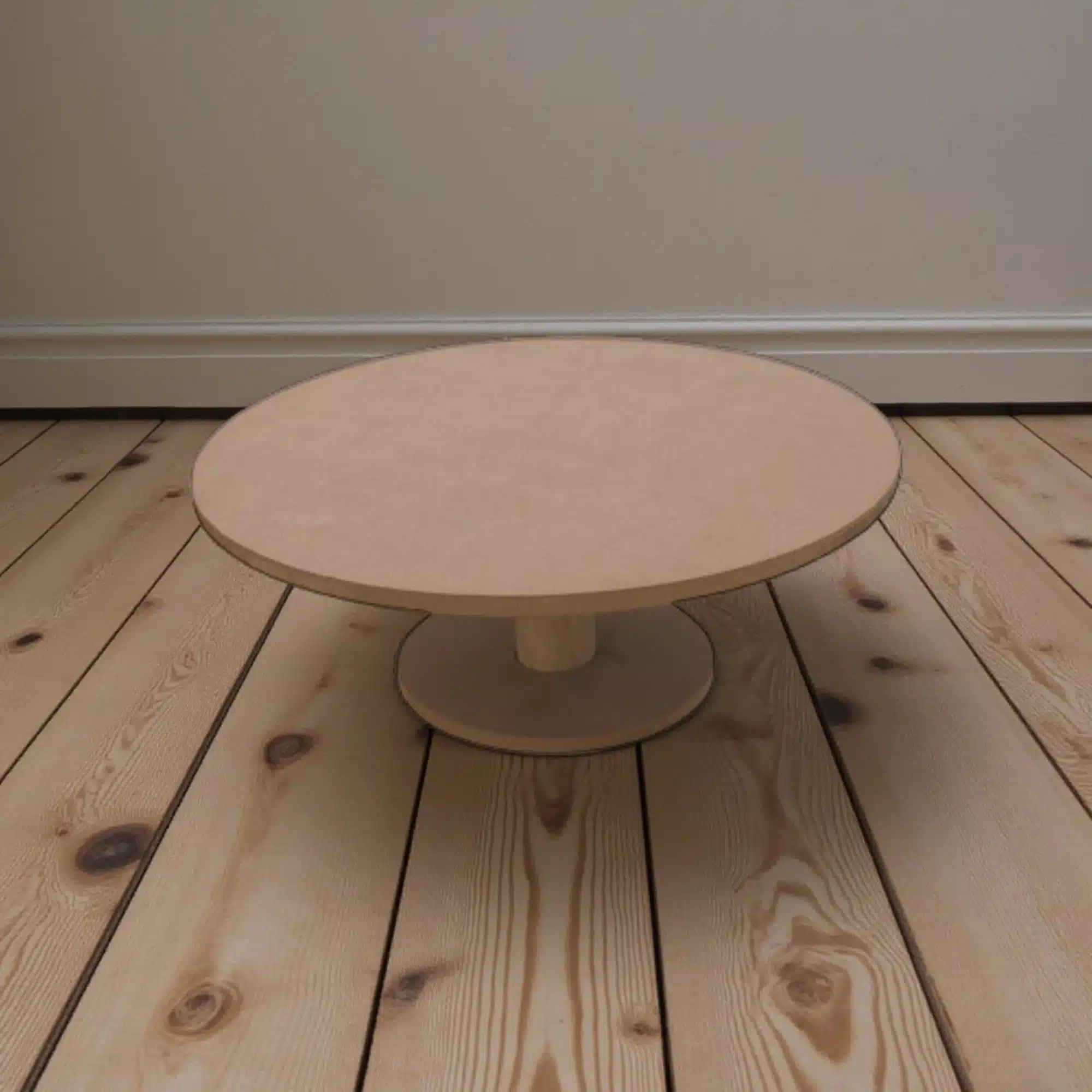 Ayaklı Yuvarlak Pasta ve Sunum Standı: Ahşap İkramlık Yükseltici