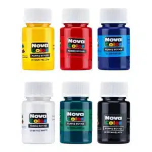 Nova Color Kumaş Boyası Seti-6 Ana Renk Yıkanabilir Tekstil Boyası (6x30ml) 3 Nova Color Kumaş Boyası Seti - 6 Ana Renk Yıkanabilir Tekstil Boyası (6X30Ml)