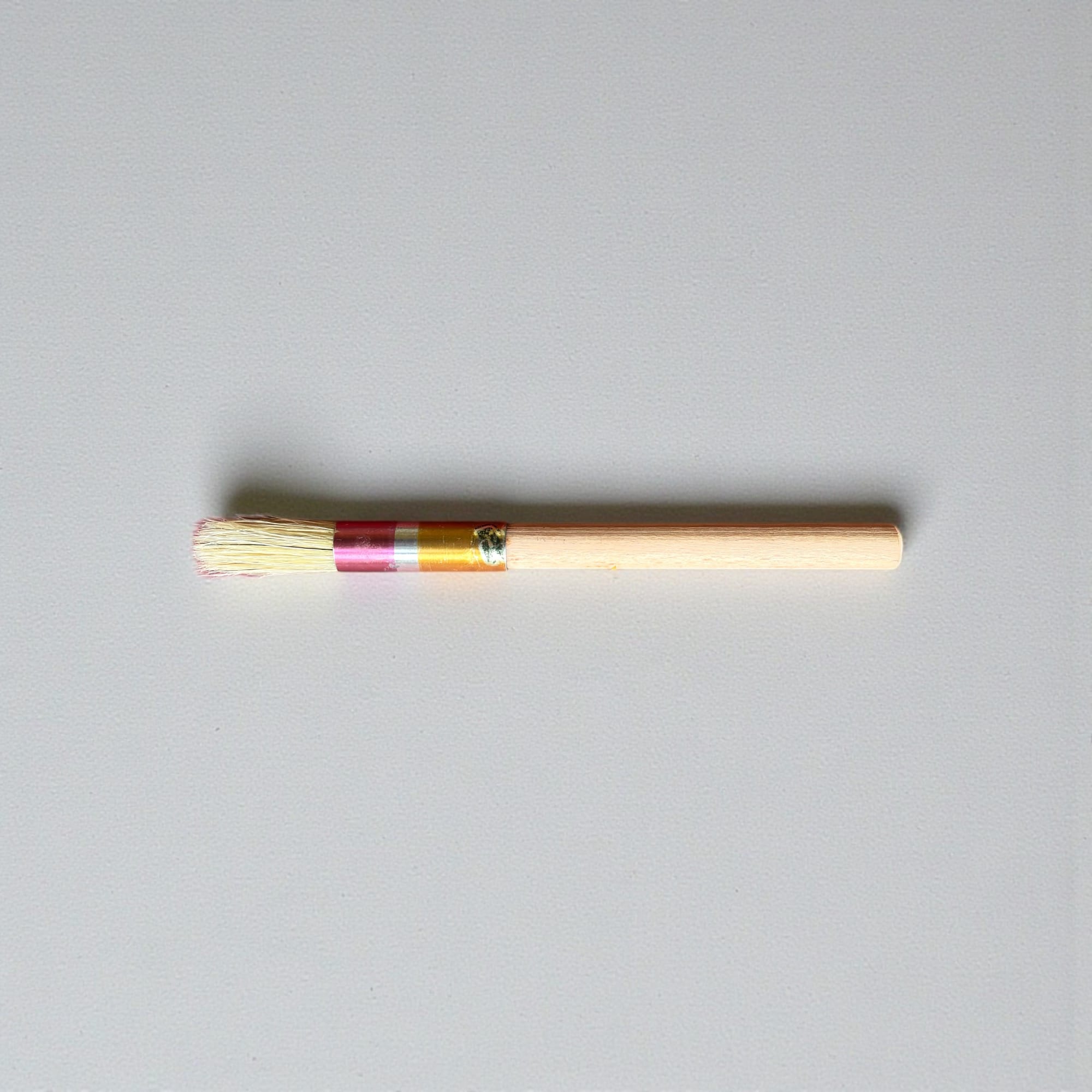 Yuvarlak Eskitme Fırçası : Ahşap Saplı Profesyonel Stencil Fırçası