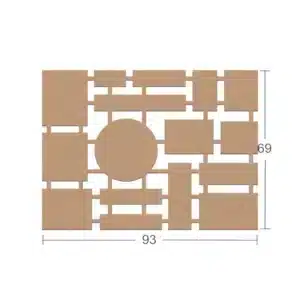 Yuvarlak Merkezli Geometrik Çoklu Pano: Duvar Dekorasyonu