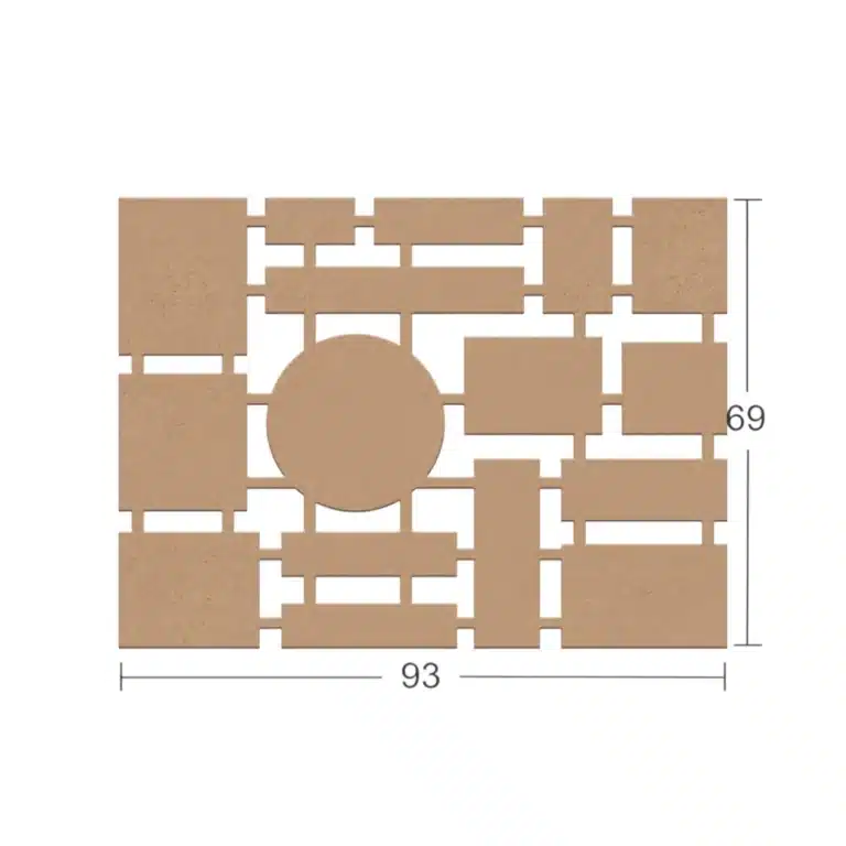 Yuvarlak Merkezli Geometrik Çoklu Pano: Duvar Dekorasyonu