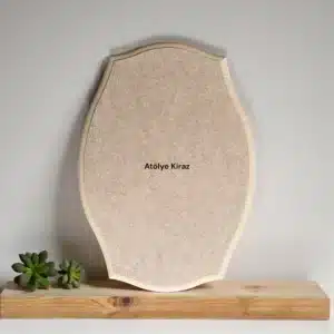 Oval Kesim Ham Ahşap Kapı Süsü ve Duvar Panosu: Hayalinizdeki Tasarımın Boş Tuvali