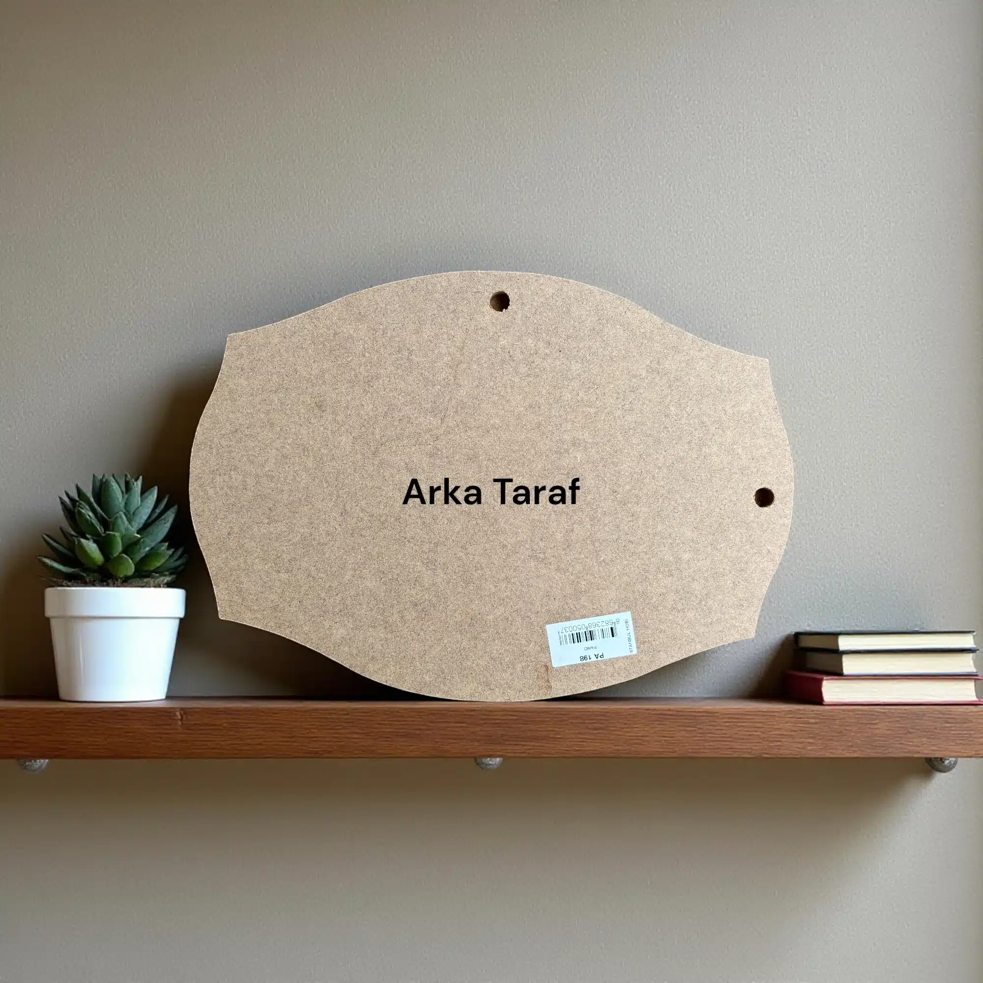 Oval Kesim Ham Ahşap Kapı Süsü ve Duvar Panosu: Hayalinizdeki Tasarımın Boş Tuvali