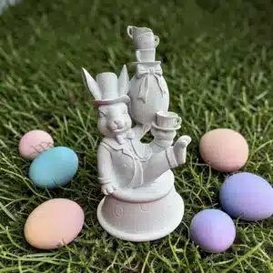 Alice Temalı Tavşan Heykeli: Dekoratif Biblo 8 Alice Temalı Tavşan Heykeli: Dekoratif Biblo