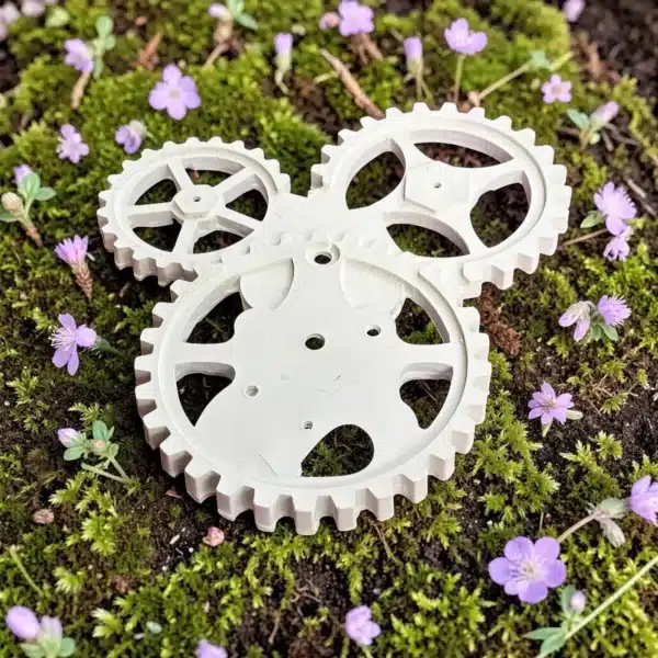 Boyanabilir Dişli Çark Rölyefi: Endüstriyel Steampunk Dekoratif Polyester Aplike