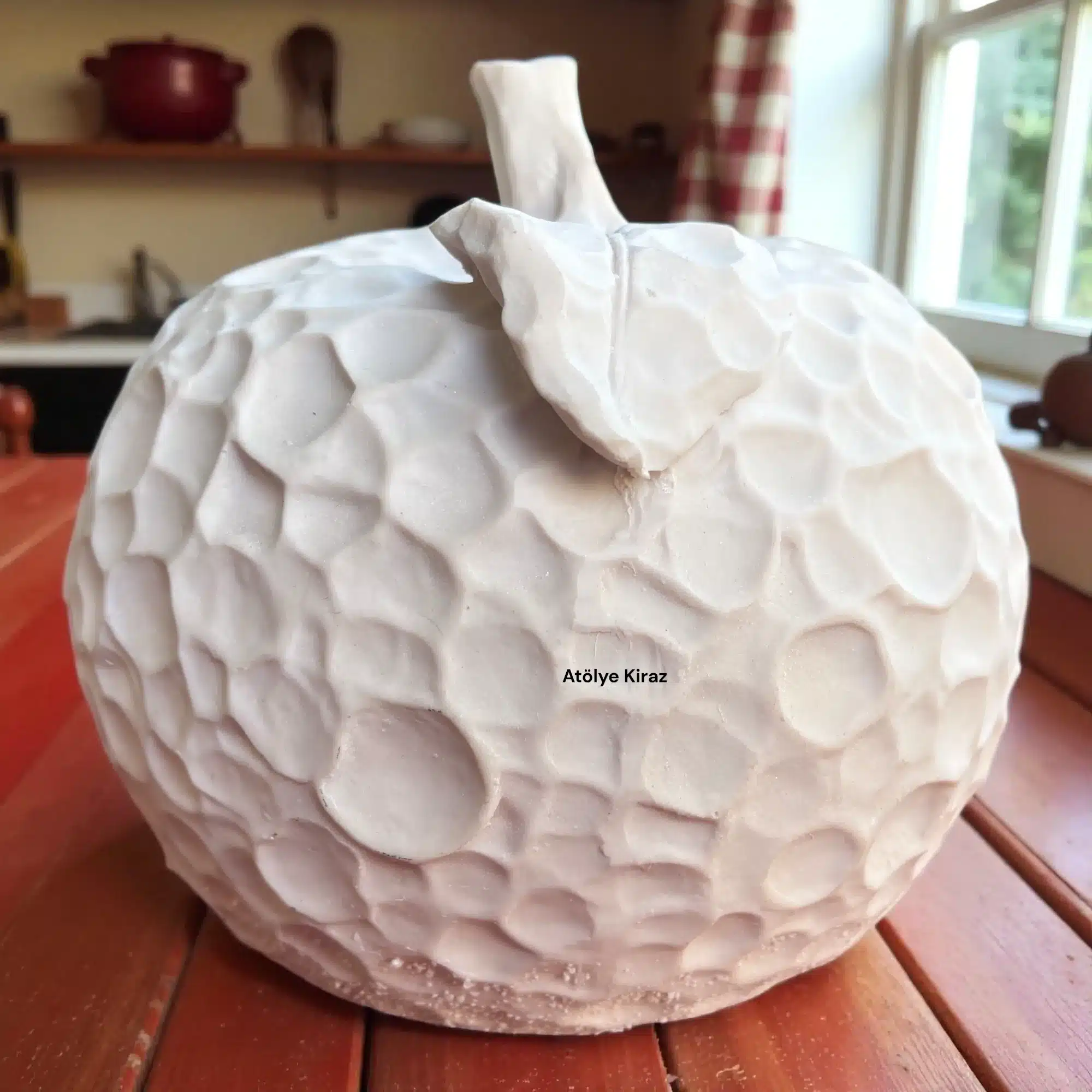 Polyester Petek Desenli Elma : Ev Dekoru Dekoratif Obje 4 Ham Polyester Petek Desenli Elma : Ev Dekoru Dekoratif Obje