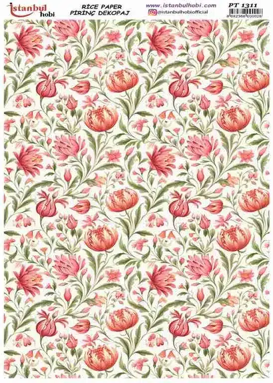 PT1311 | Pirinç Dekopaj Kağıdı-29x42 cm 1 Pt1311 | Pirinç Dekopaj Kağıdı-29X42 Cm