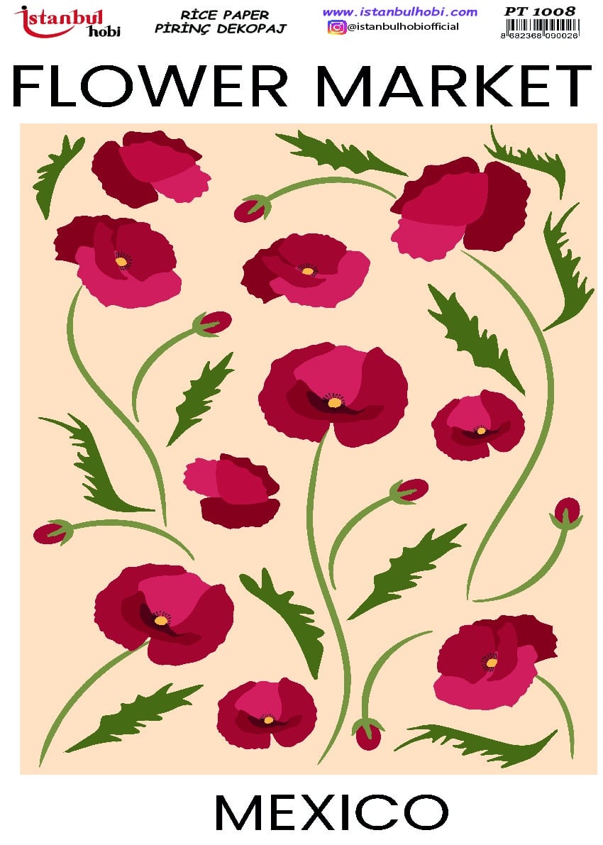 Pirinç Dekopaj Kağıdı-29x42 cm-PT1008 1 Pirinç Dekopaj Kağıdı-29X42 Cm-Pt1008