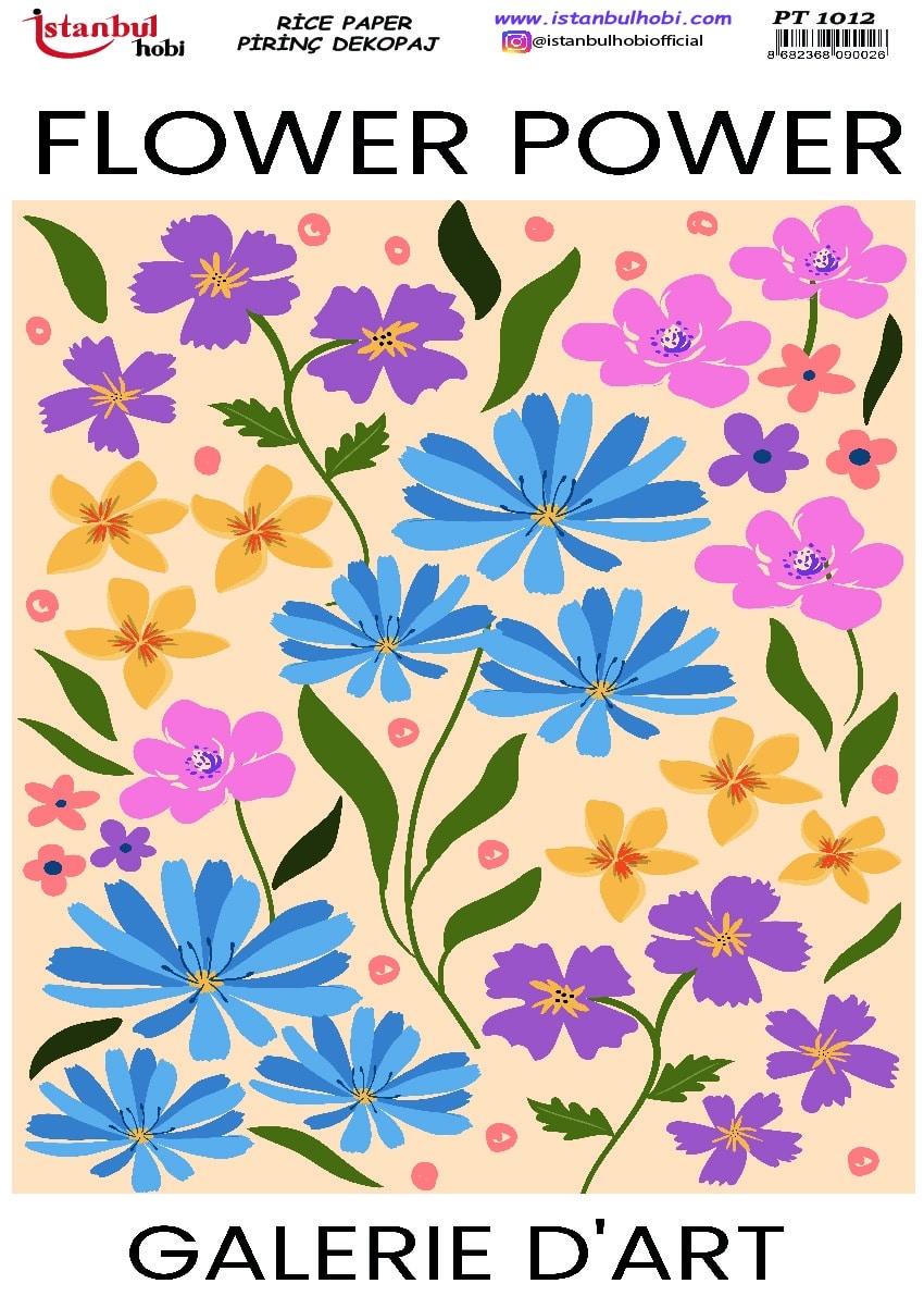 Pirinç Dekopaj Kağıdı-29x42 cm-PT1012 1 Pirinç Dekopaj Kağıdı-29X42 Cm-Pt1012