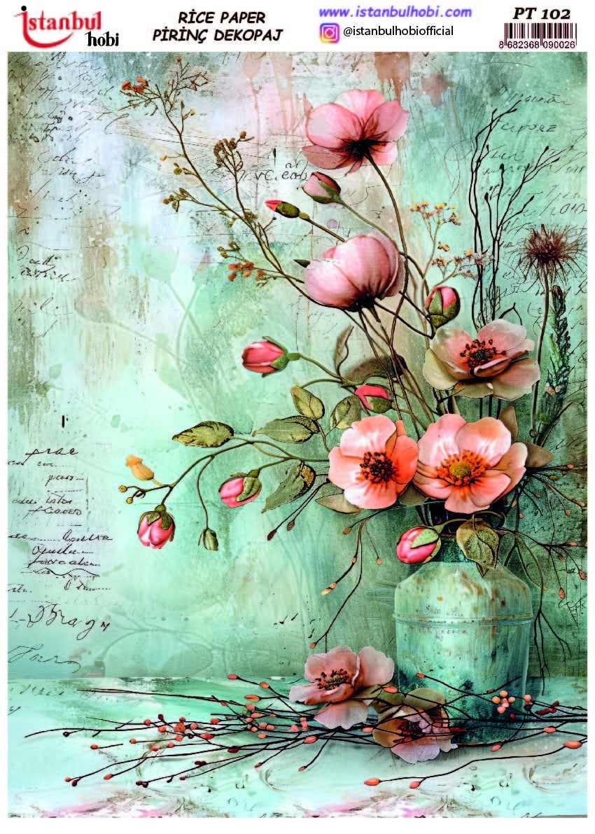 Pirinç Dekopaj Kağıdı-29x42 cm-PT102 1 Pirinç Dekopaj Kağıdı-29X42 Cm-Pt102