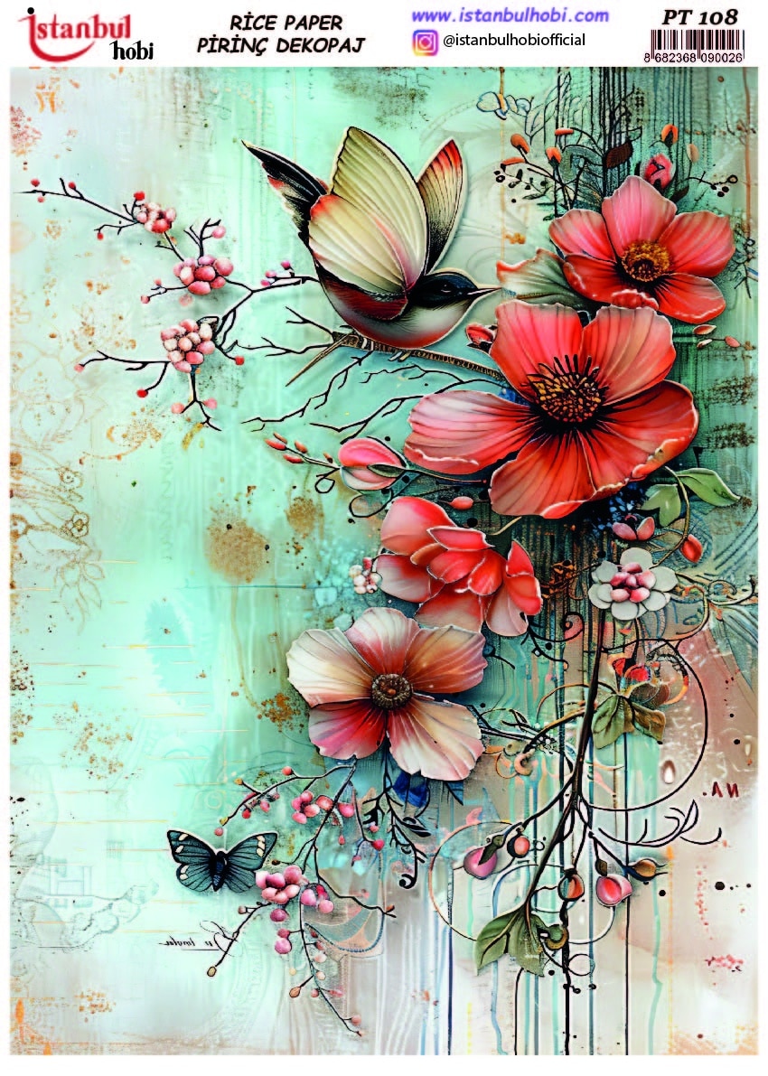 Pirinç Dekopaj Kağıdı-29x42 cm-PT108 1 Pirinç Dekopaj Kağıdı-29X42 Cm-Pt108