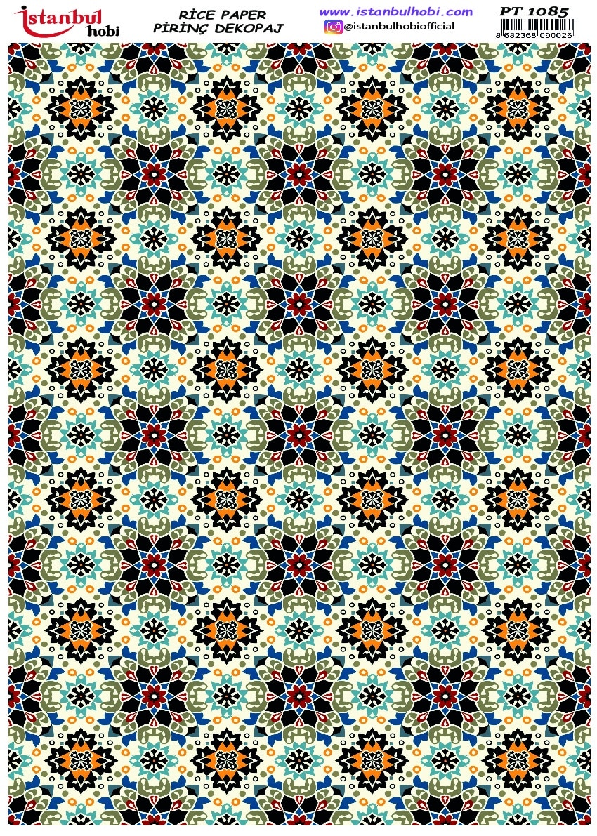 Pirinç Dekopaj Kağıdı-29x42 cm-PT1085 1 Pirinç Dekopaj Kağıdı-29X42 Cm-Pt1085